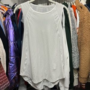 Lululemon White Sculpt Tank